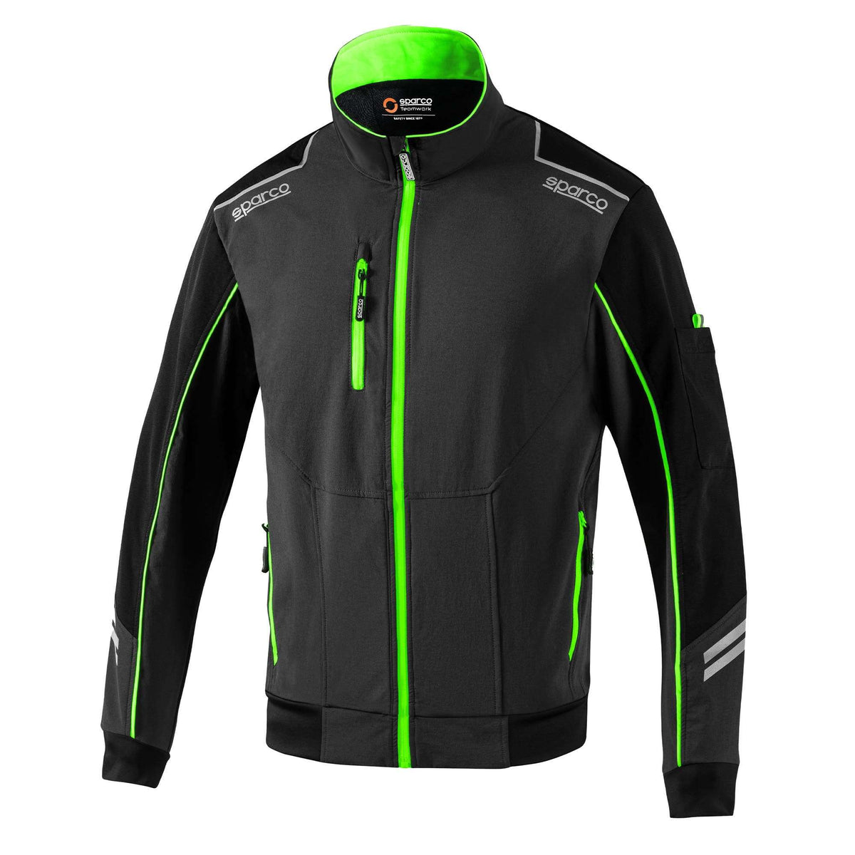 Sparco Light-Shell Tech Austin grigio scuro/verde fluo