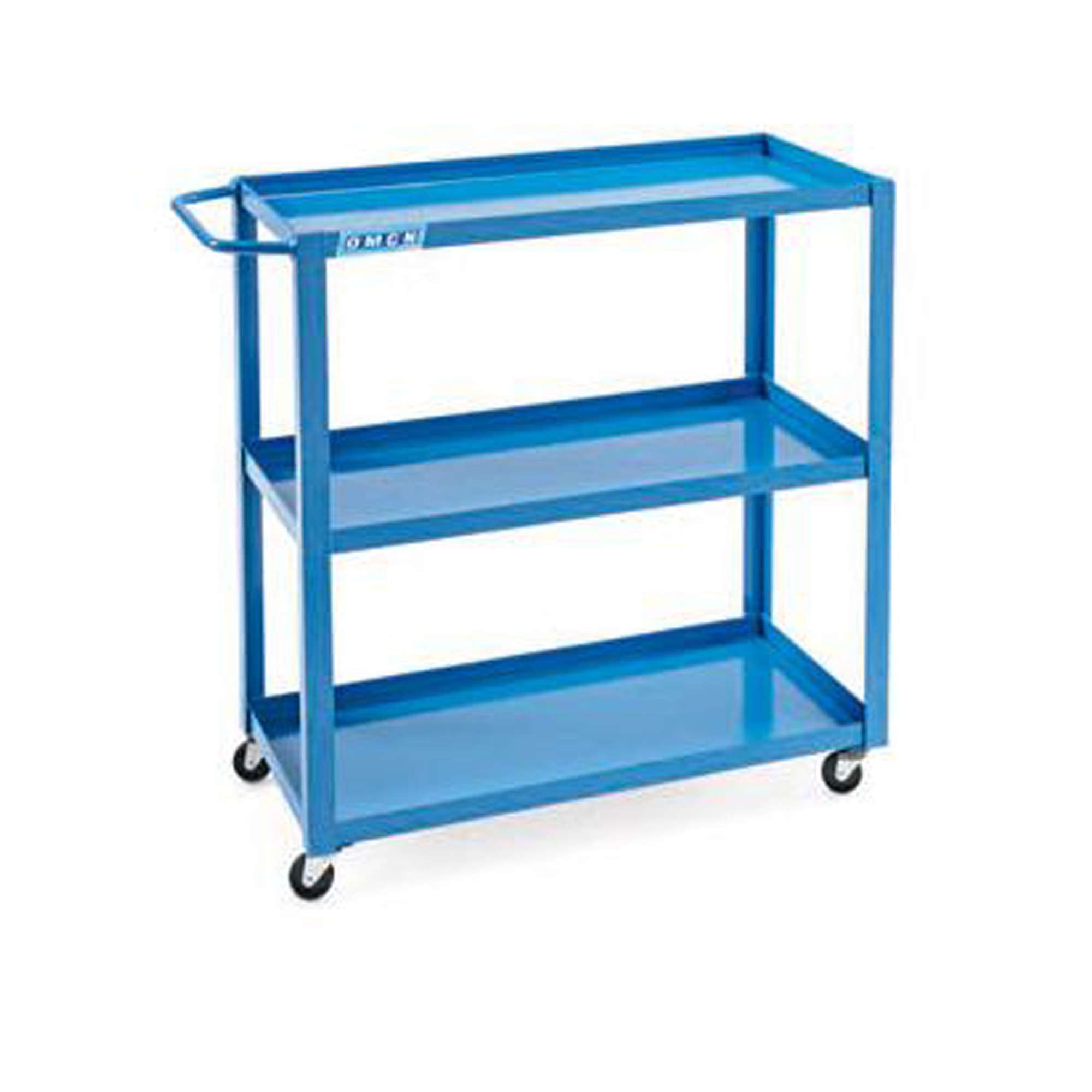 Carrello porta attrezzi con 3 ripiani, portata 120 kg monoblocco - OMCN 109/A