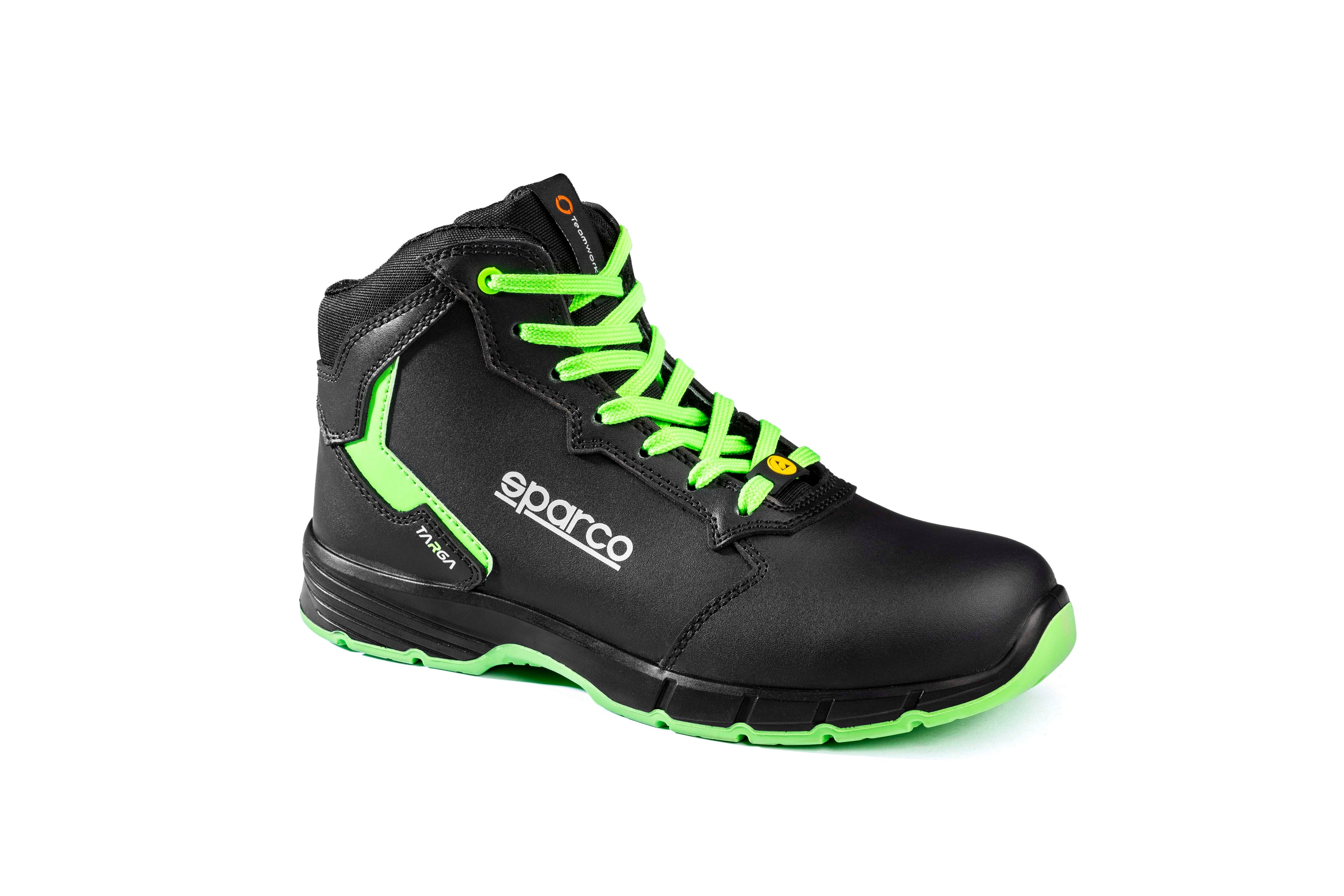 Sparco Scarpe Targa-H Willy S3S ESD nero/ ESD FO black/fluo/grigioeen-scarpe antinfortunistiche da lavoro