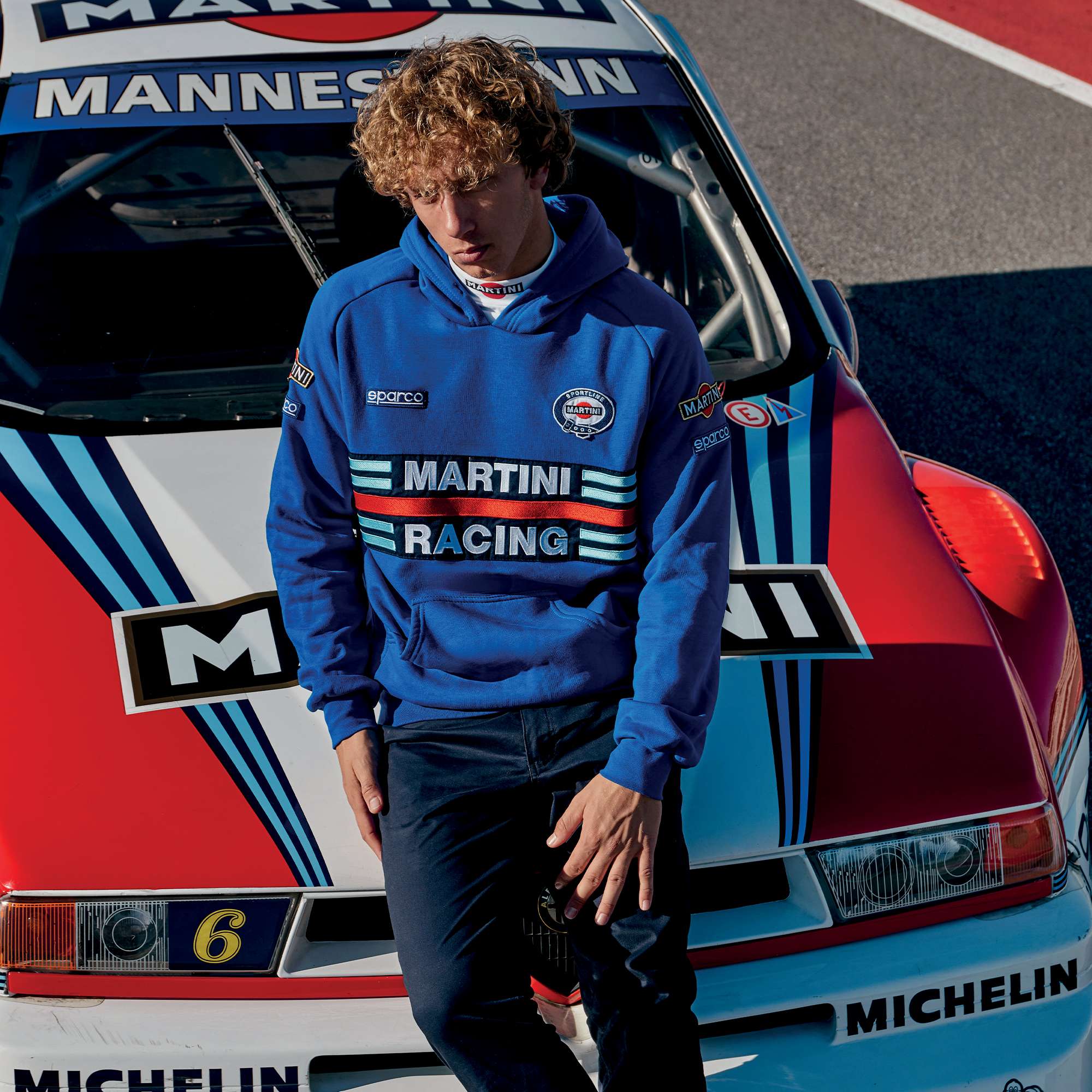 Sparco Hoodie Martini-R azzurro