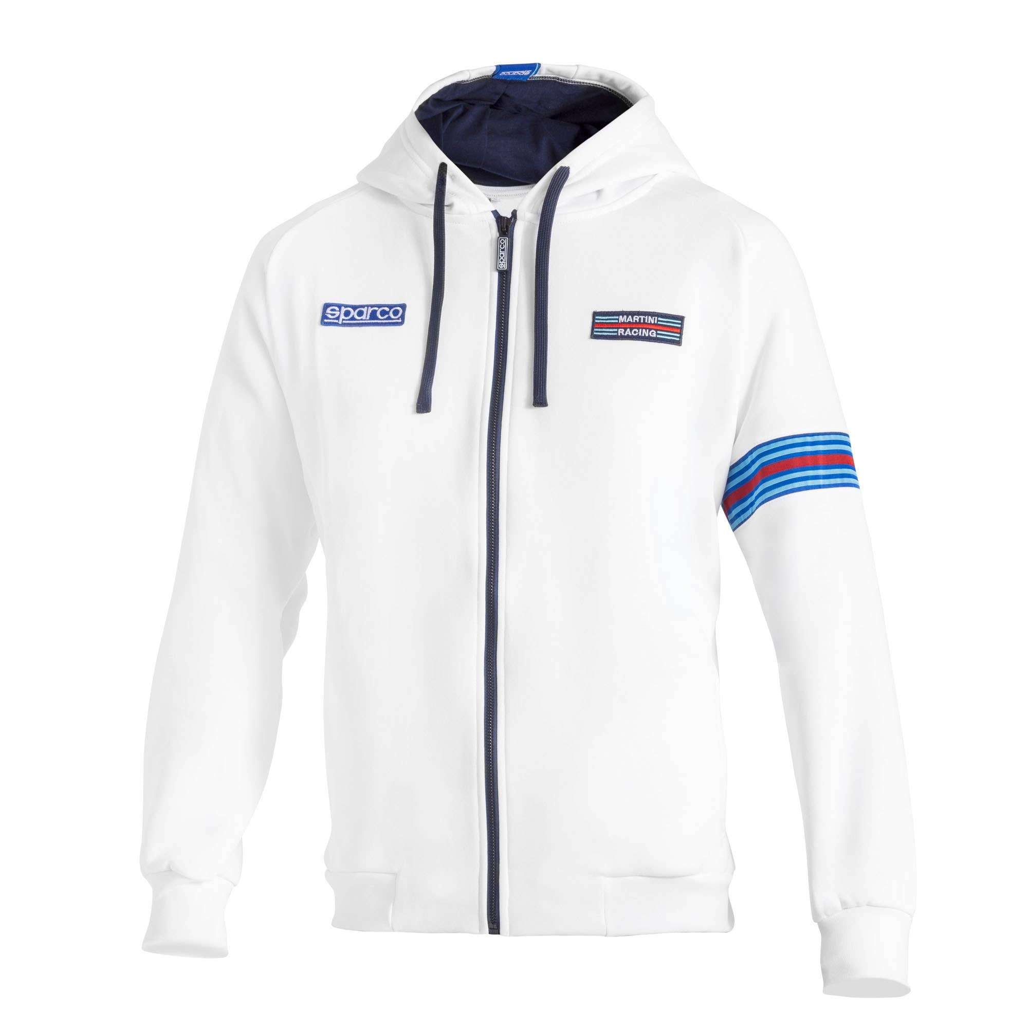 Sparco Hooded Full Zip Martini-R My25 white